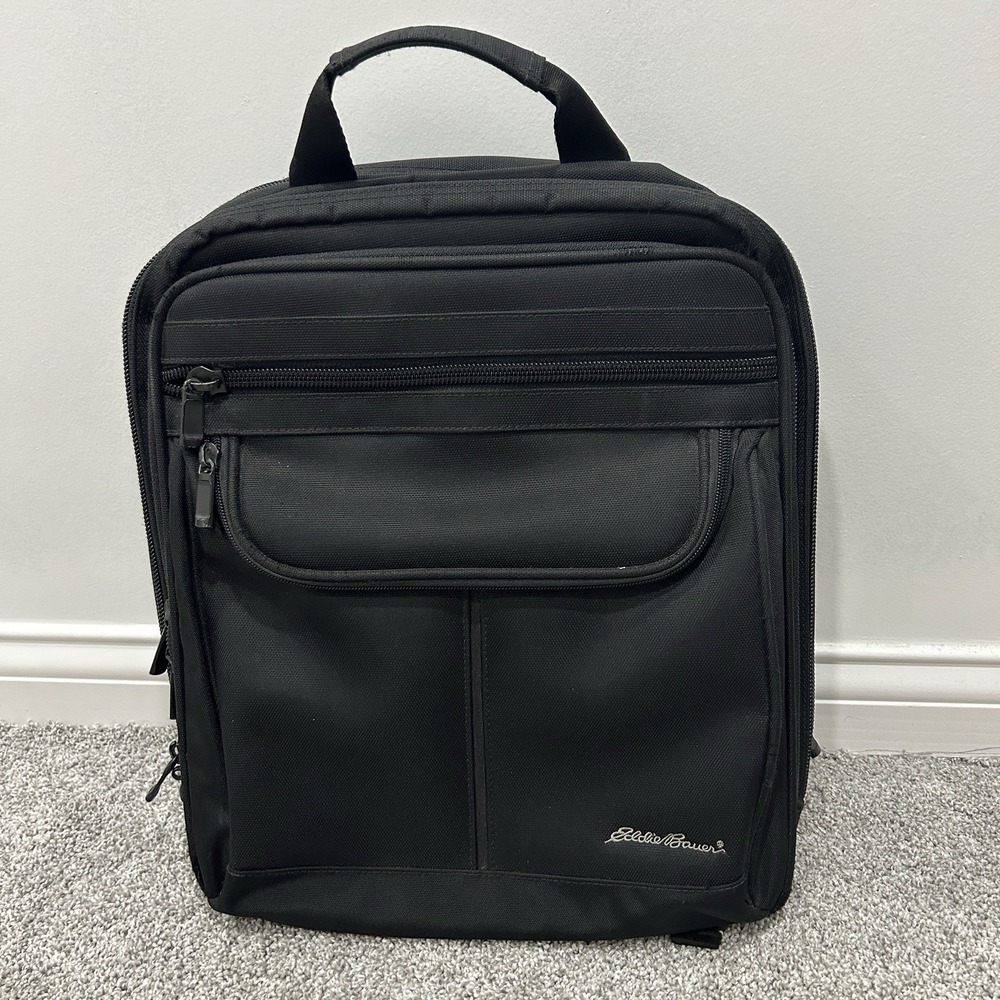 Eddie Bauer Business Backpack Black Laptop Sleeve Office Backpack‎ Travel Bag